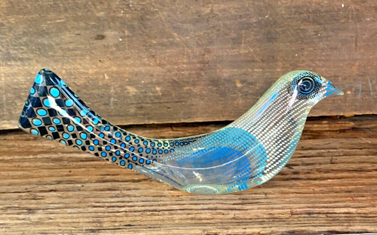 Abraham Palatnik Lucite Acrylic Op Art Bird Sculpture Vtg Modern Brazil MCM 8.5&Prime;