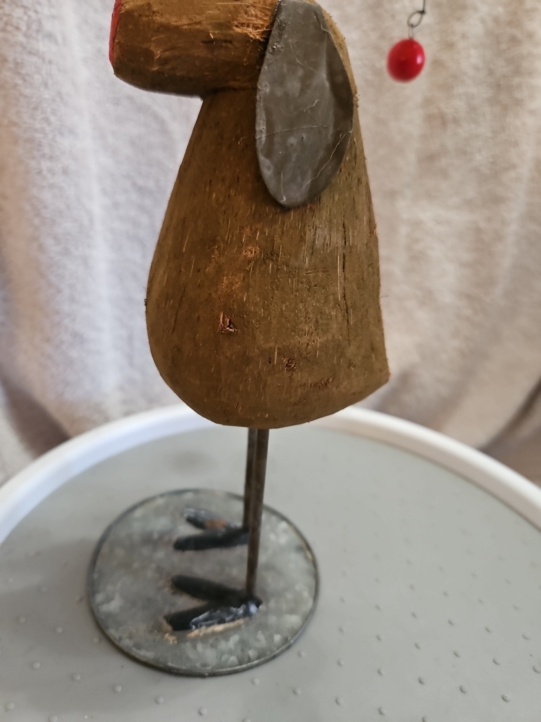 Unique One Of A Kind WIMSEY AMERICAN FOLK ART – BALLOON HEAD DOG SCULPTURE