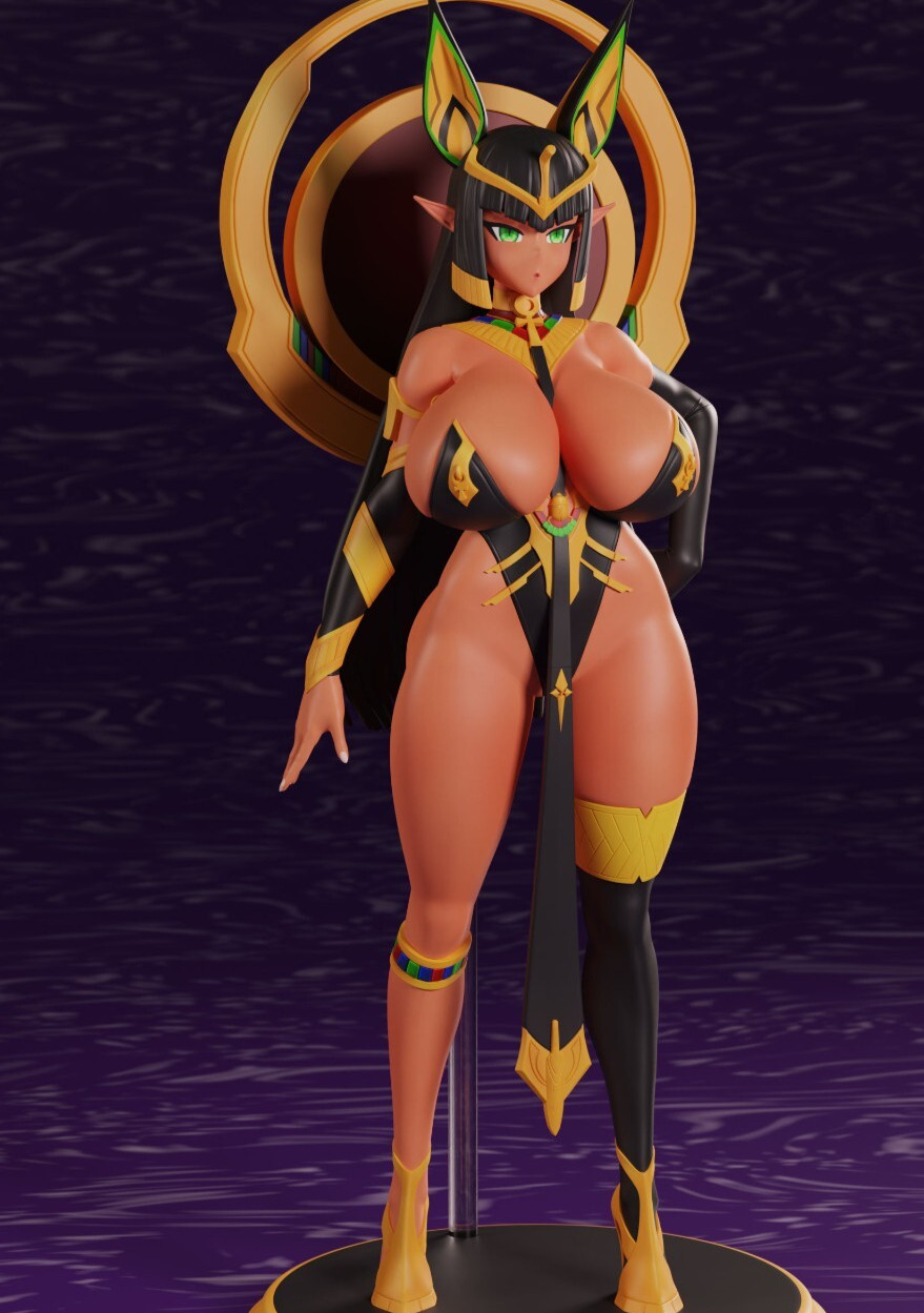sekhmet Egyptian Goddess – Unpainted Anime Figure Sexy Dnd Mini – Polybits
