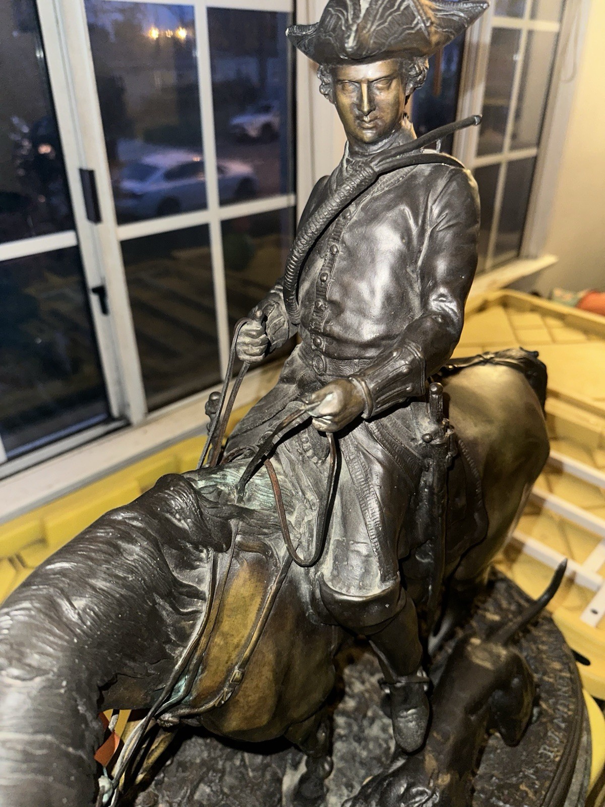 ANTIQUE SCULPTURE, BRONZE, PIERRE-JULES MENE &lsquo;THE HUNTSMAN’ 1864
