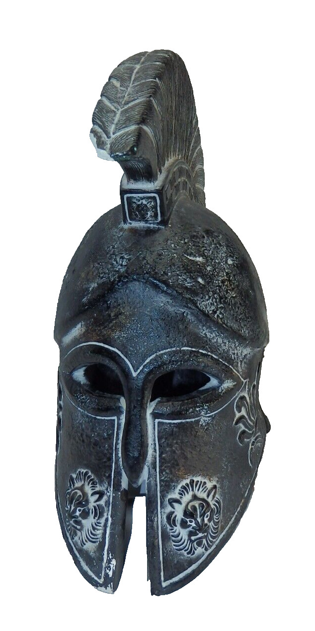 VINTAGE MACEDONIAN HELMET REPLICA – CERAMIC STYLE-(READ DESC)