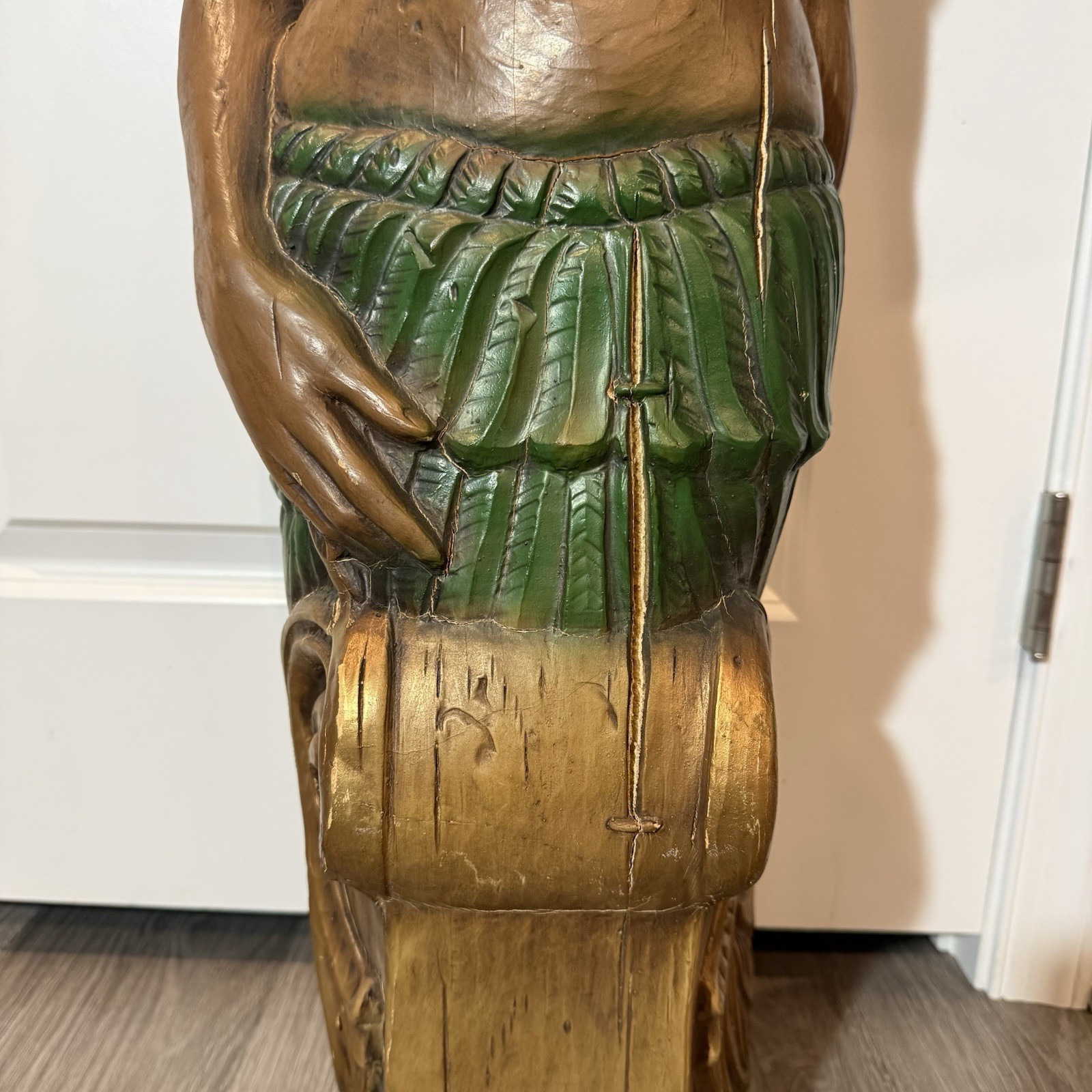 Vintage Alfco NY Polynesian Maiden Ship Figurehead Hawaiian Nautical Statue Bust