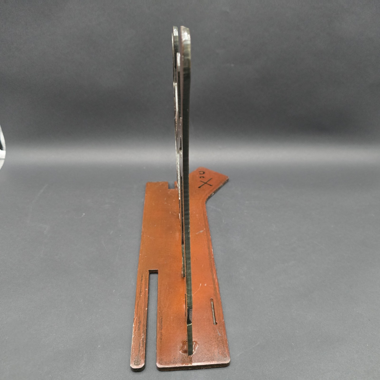 Postmodern Metal Art Sculpture Trible People Dancing Cut Metal Signed 15&Prime; OOAK