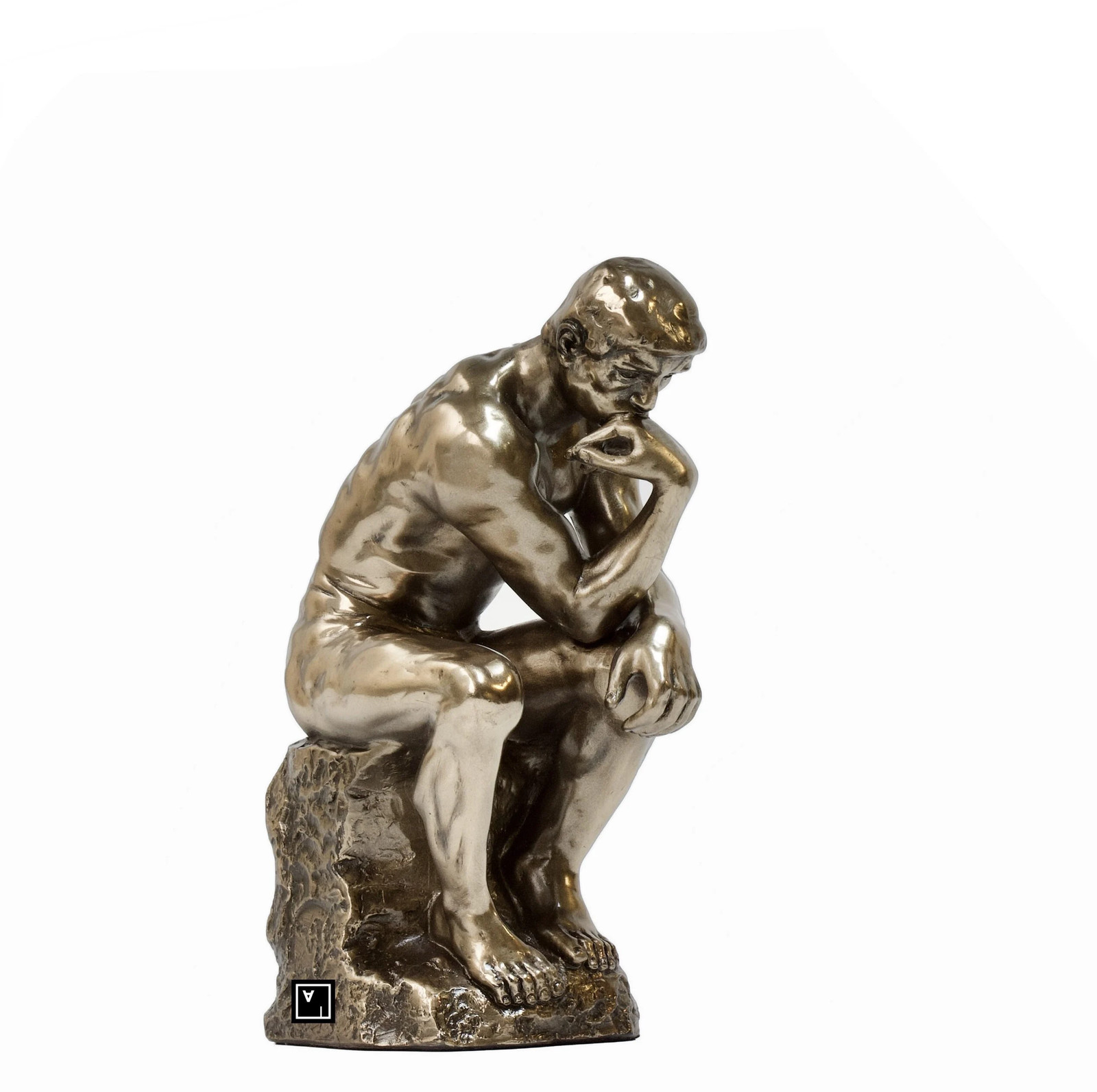 The Thinker Statue: Cold Cast Bronze Sculpture