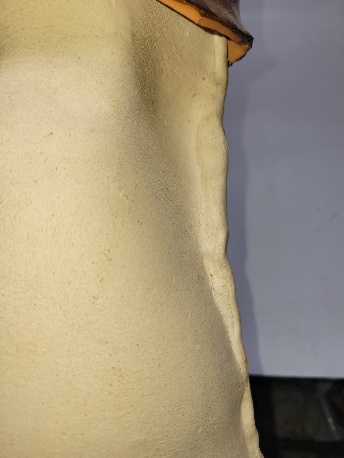 Vintage Studio Pottery Bust Sculpture Bearded Man Folk Art 18”