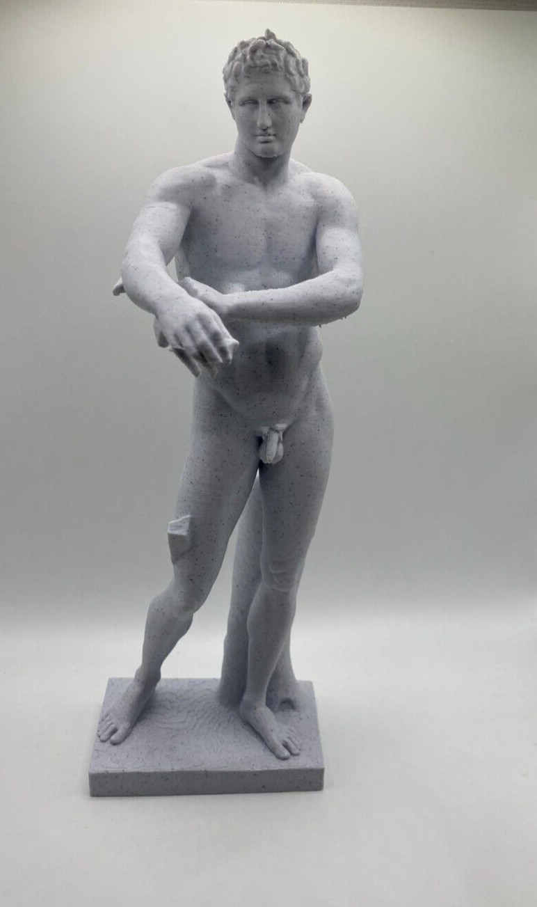 GREEK SCULPTURE APOXYMENOS 9.8 INCH/250 MM, MUSEUM REPRODUCTION