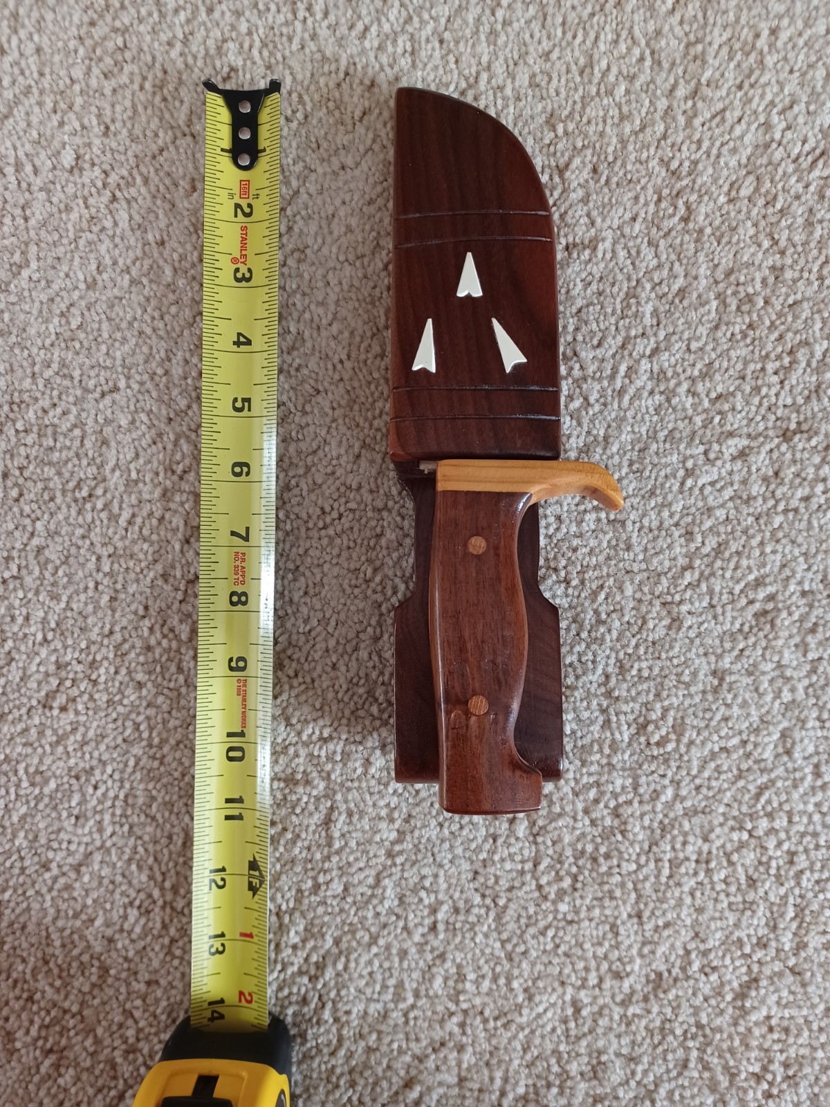 Hand Carved Knife Beautiful Detail Great Decorative Item, Art Very Nice