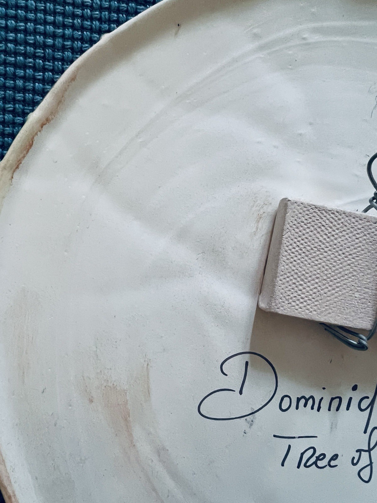 Dominique Blain Ceramic Sculpture Wall Plate « Tree Of Life” 2010. Artist Signed