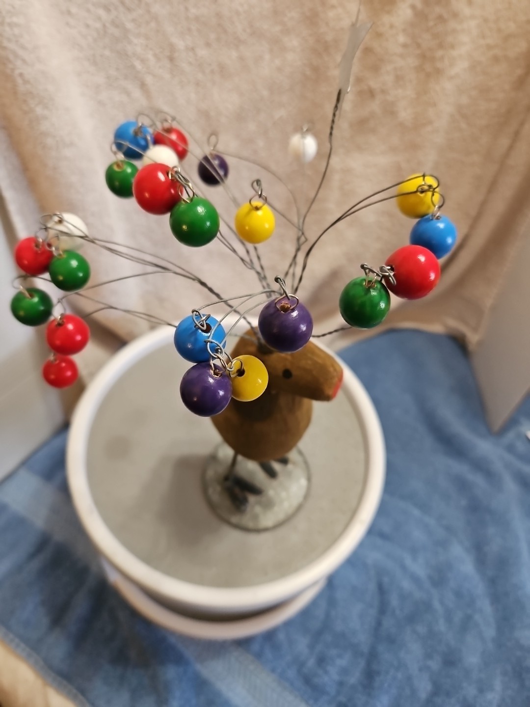 Unique One Of A Kind WIMSEY AMERICAN FOLK ART – BALLOON HEAD DOG SCULPTURE