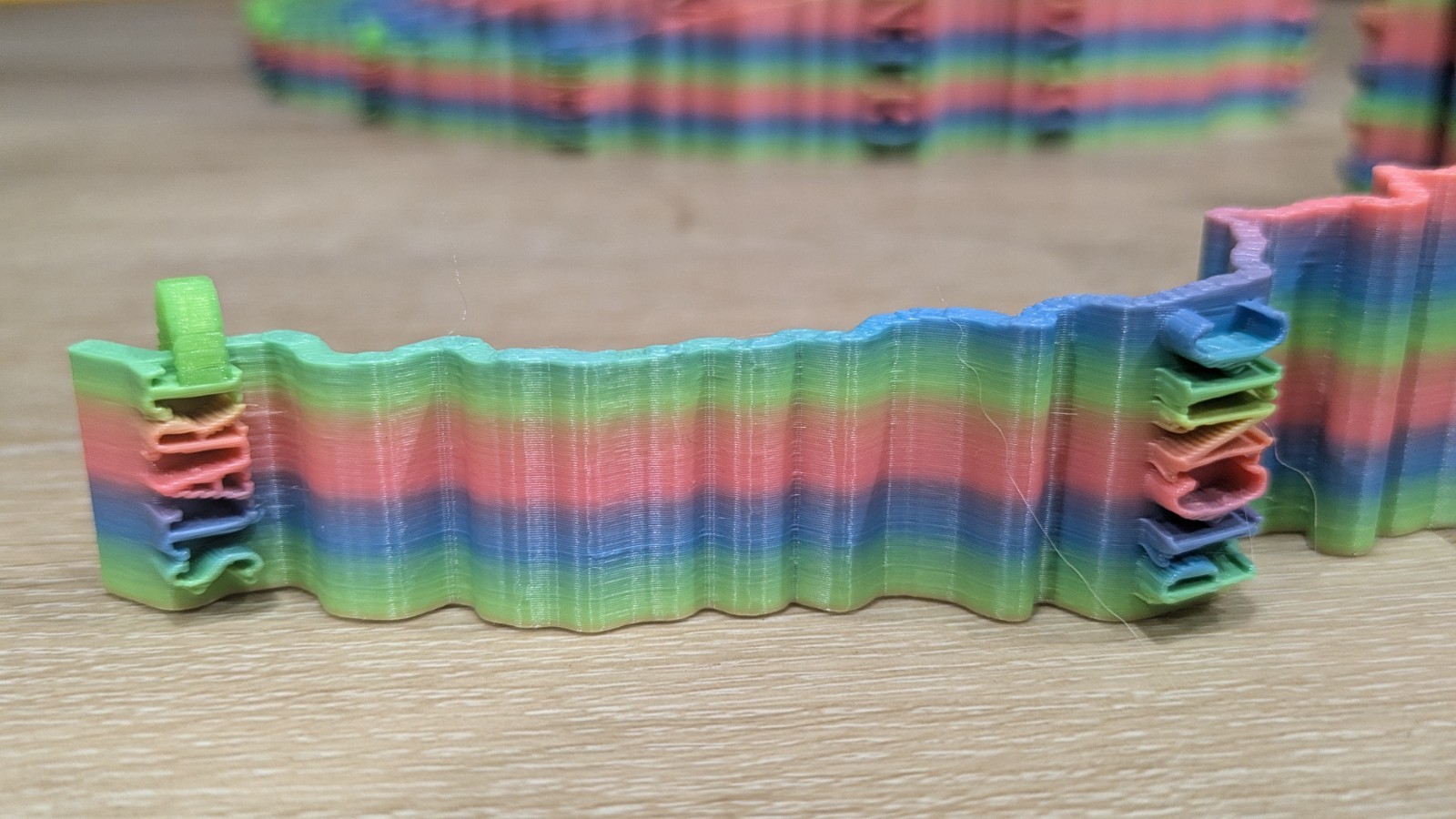 Pikes Peak hillclimb race road 3D art – Rainbow colors