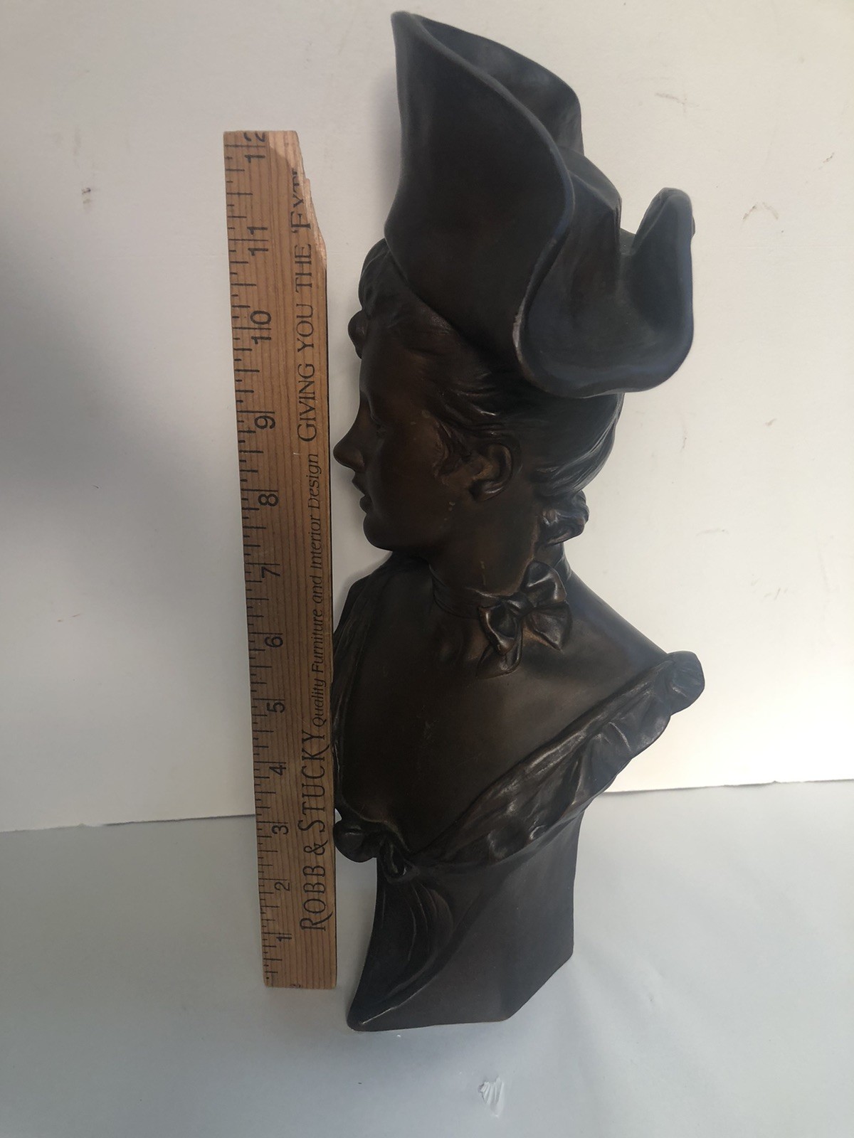 Antique 19C Georges Van Der Straeten Bronze “Theresa” Paris France Foundry Seal