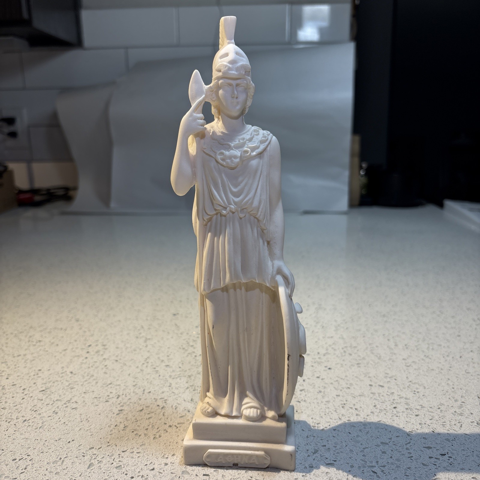 Vintage Athena Statue- 10 Inches Tall Classical Greek Goddess Figurine
