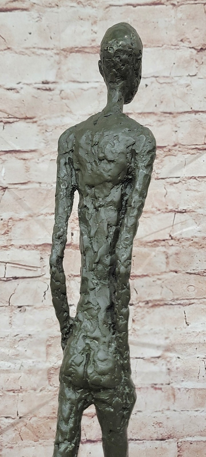 Bronze Abstract Figure Walking Man Statue Inspired by Giacometti Artwork