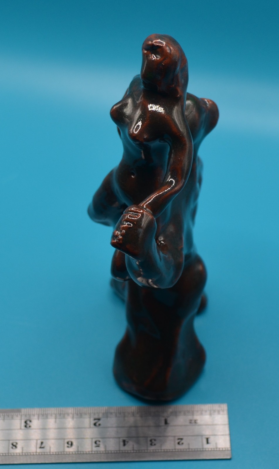 « Happy People » – Expensive Original Clay sculpture, hand made & glazed.