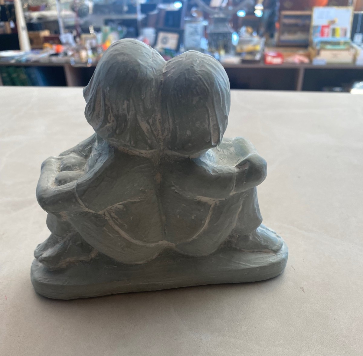Isabel Bloom Art Sculpture Friends Two Girls Sisters Back To Back 2002