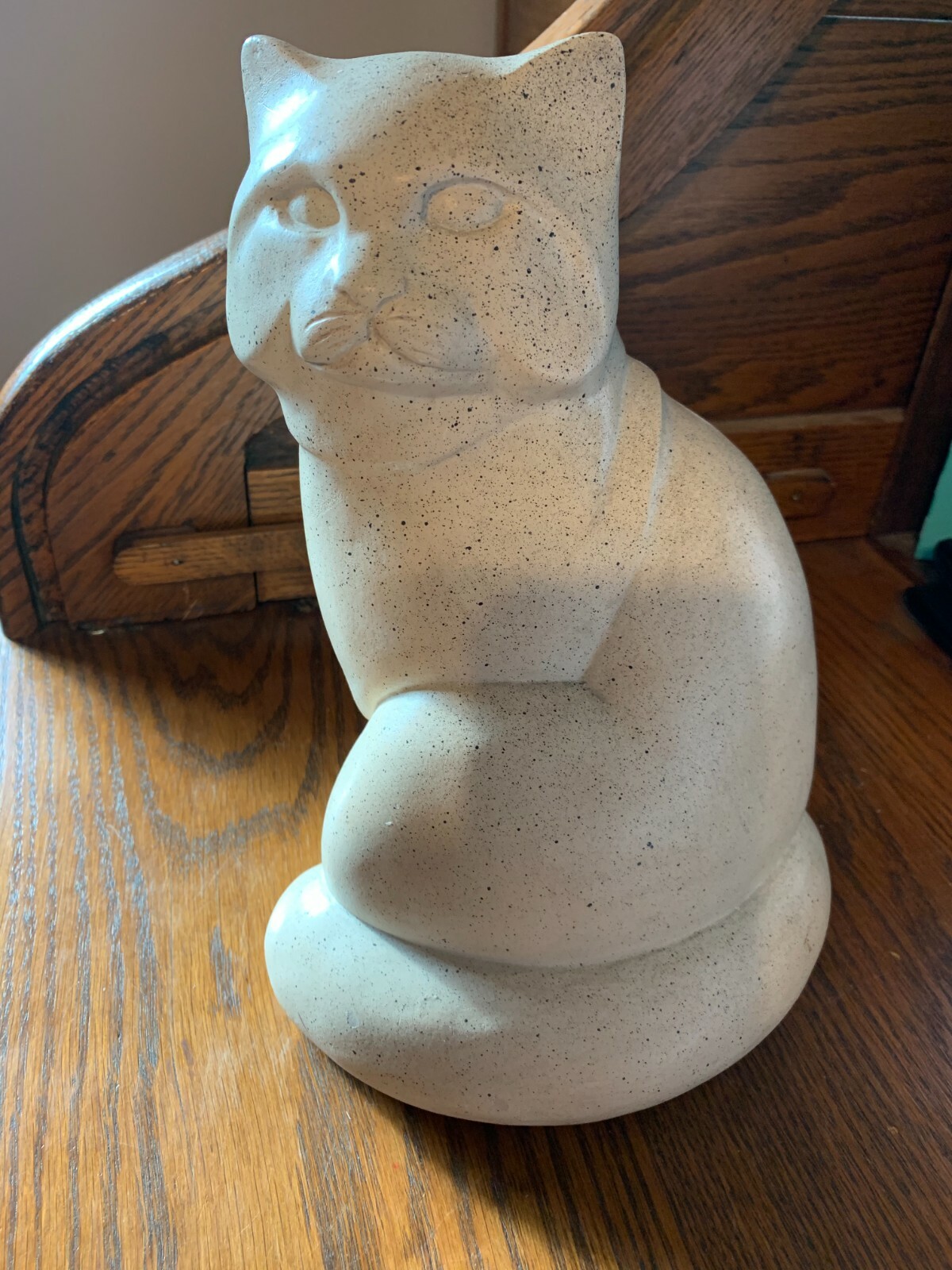 BEAUTIFUL VINTAGE LARGE HEAVY AUSTIN PRODUCTION CAT STATUE WITH FREE SHIPPING