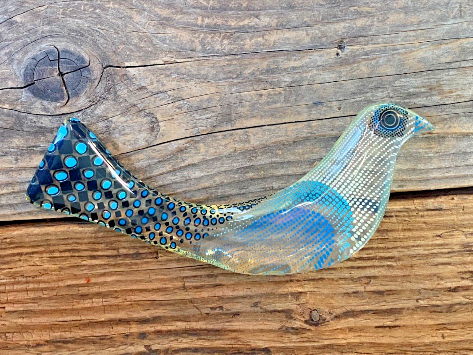 Abraham Palatnik Lucite Acrylic Op Art Bird Sculpture Vtg Modern Brazil MCM 8.5&Prime;