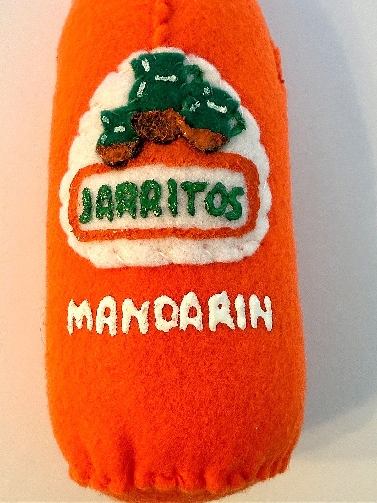 Lucy Sparrow Sew Your Soul Felt Art JARRITOS BOTTLE / 2018 Sparrow Mart SIGNED