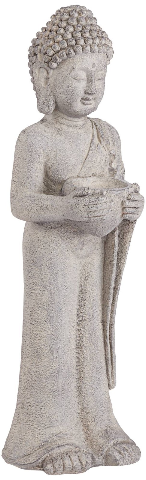 Asian Outdoor Statue 32&Prime; Standing Buddha Yard Garden Patio Deck Home Entryway