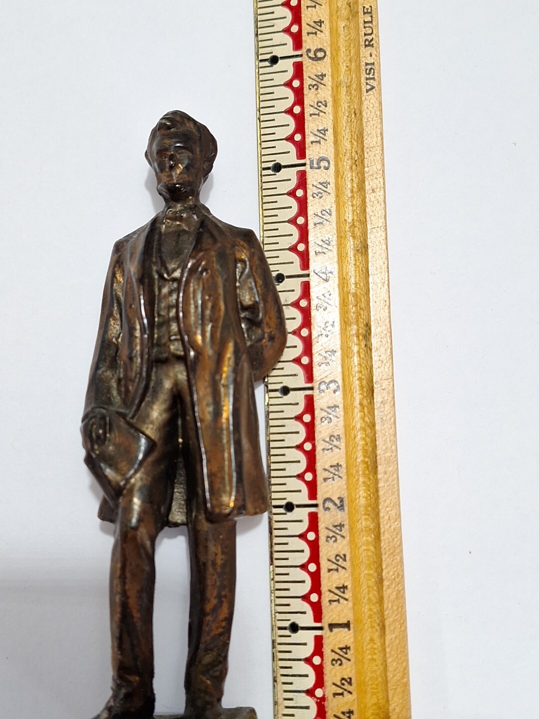 Antique American Art Statue Geo.E.Bissell? LINCOLN,Gorham, Figure Unsigned 5.5&Prime;