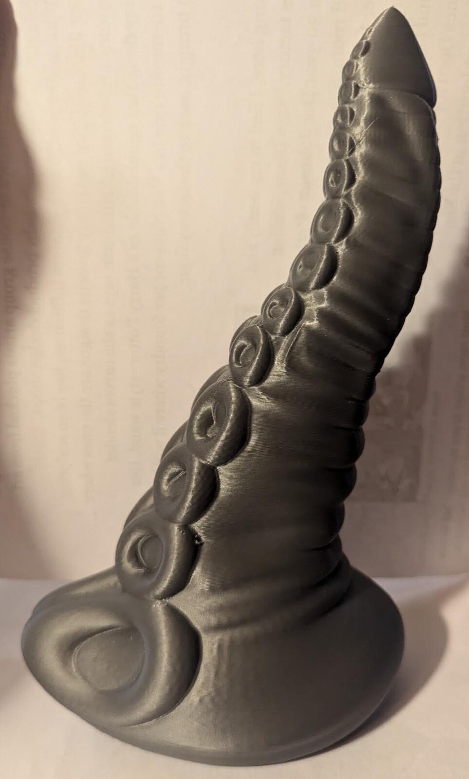 PLA plastic Pulpo Phallus Penis, unique sculpture, 3d printed by Mystic Artist.