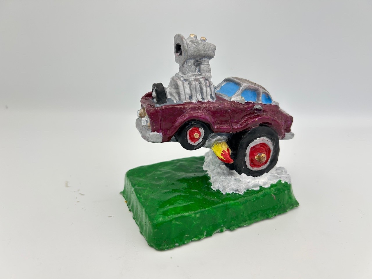 Muscle Car figurine #1 handpainted, color options, signed by artist