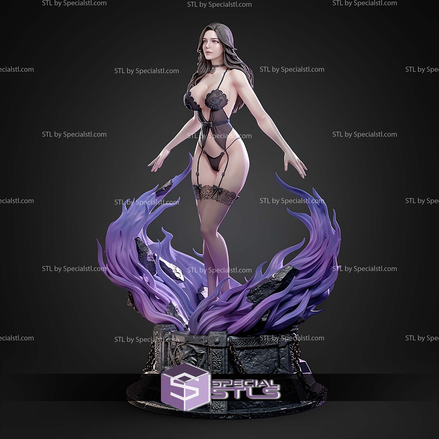 Yennefer The Witcher Sexy V1! 3D Printed 16k Res! Hand Painted or Unpainted!