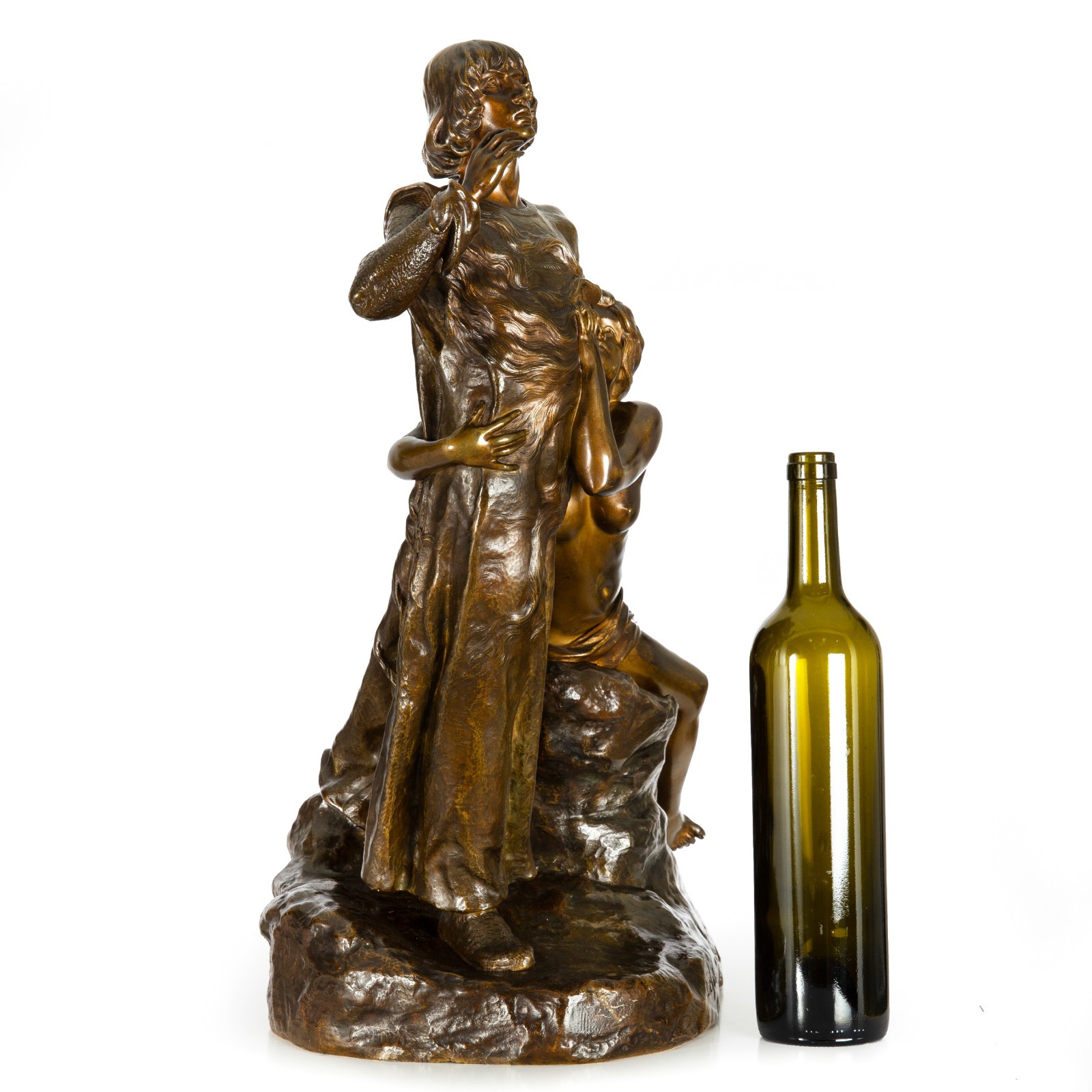 French Art Nouveau Bronze Sculpture Wagner’s “Tannhauser” after Louis Chalon