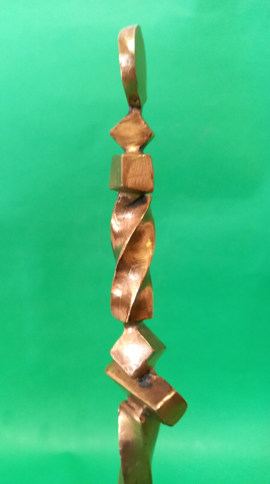 Vincenzo Ferrari, L&rsquo;ombra Della Sera, bronze, 1990, h cm 35.5, w 8.5×8.5 cm.