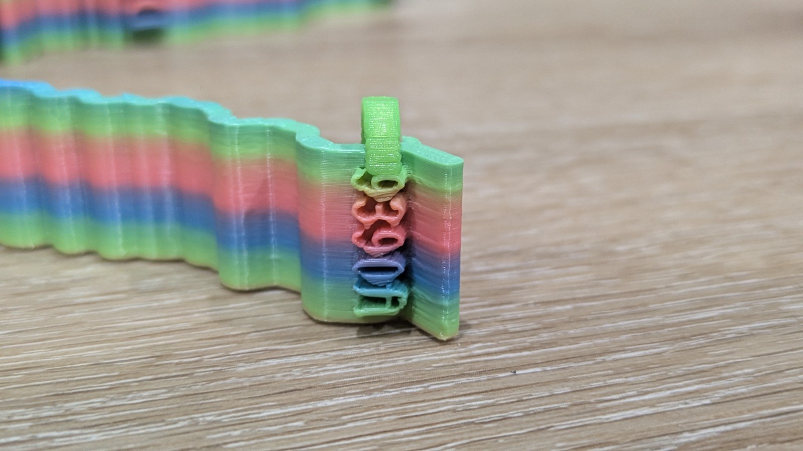 Pikes Peak hillclimb race road 3D art – Rainbow colors