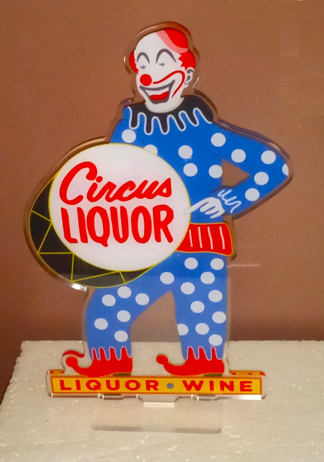 Circus Liquor acrylic standee collectible