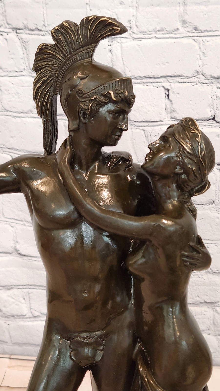 Signed Canova Bronze Classical Mythology Statue Mars Venus Collectible Art