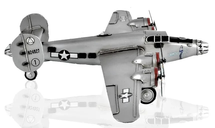 Consolidated B-24 Liberator 1941 Bomber Metal Model 13.25&Prime; WWII Airplane Decor
