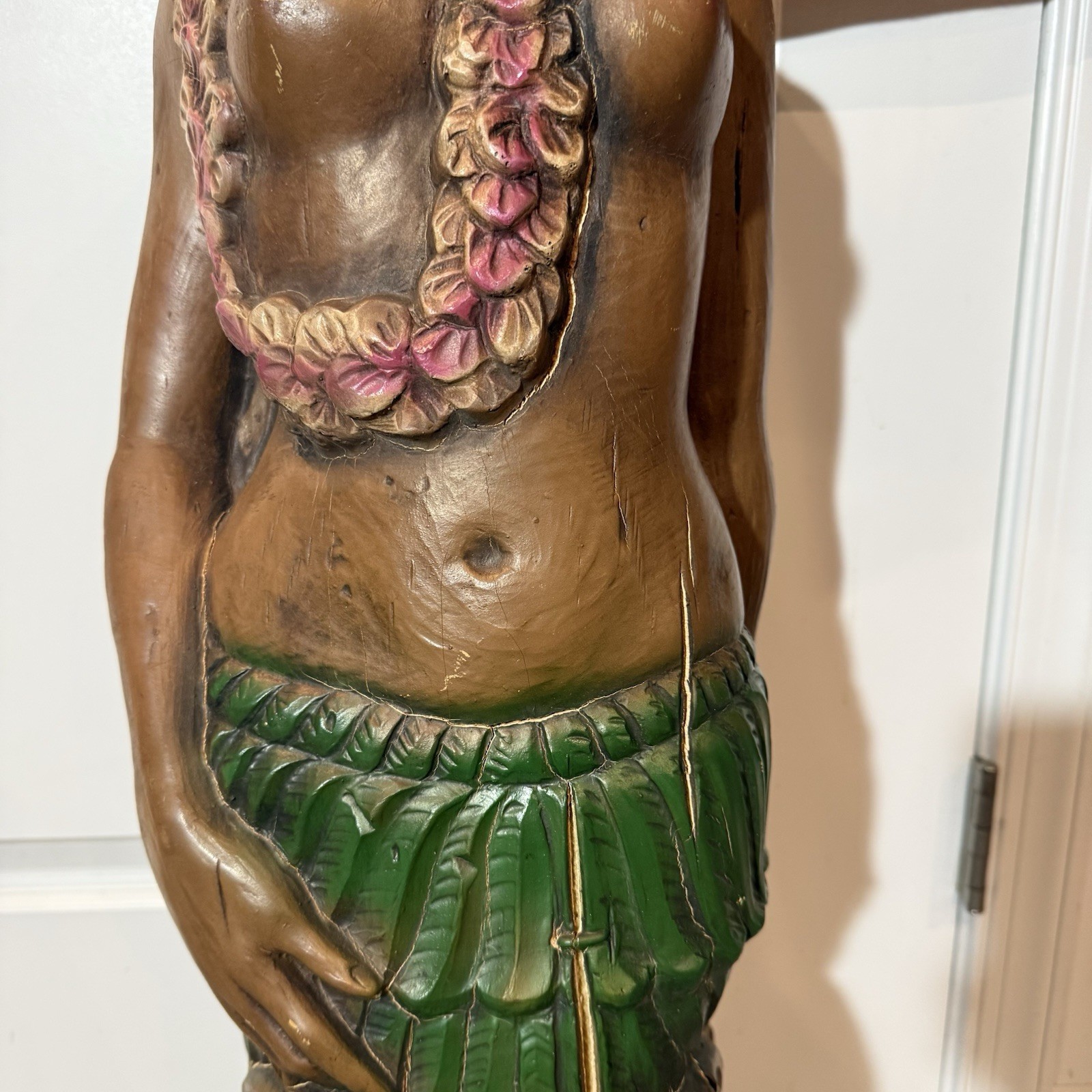 Vintage Alfco NY Polynesian Maiden Ship Figurehead Hawaiian Nautical Statue Bust