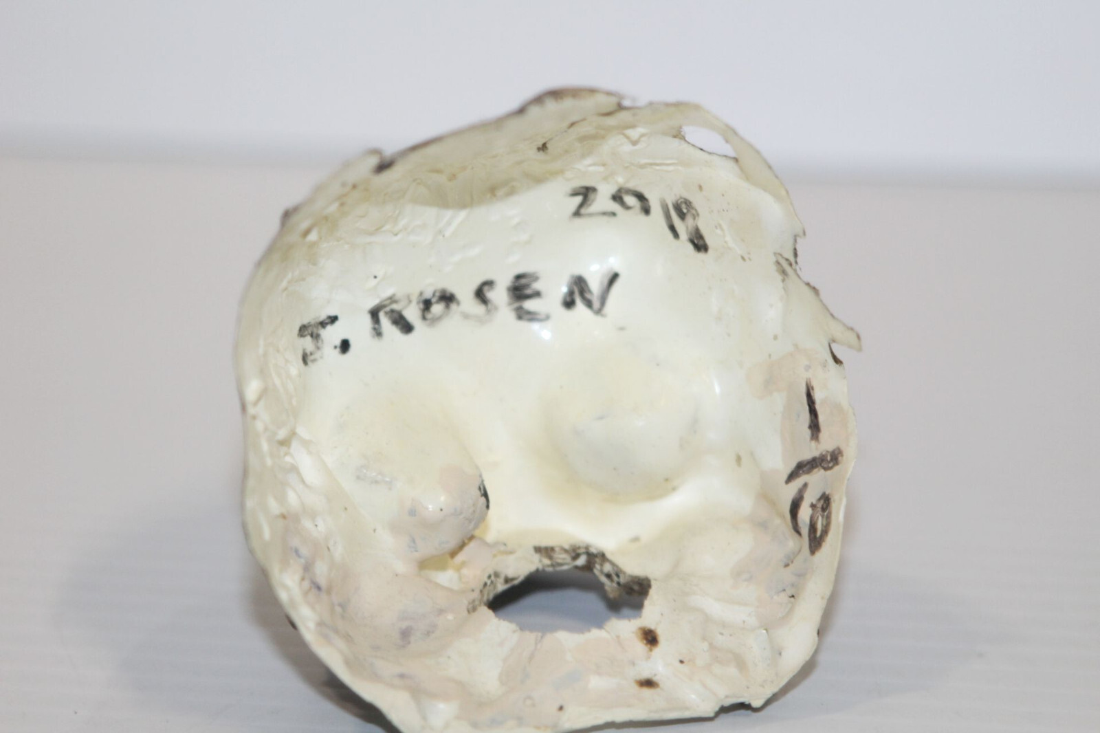 Custom Hand Cast #1/10 – J. Rosen Dark Art Sculpture Skull Signed 2018 Figure 3&Prime;