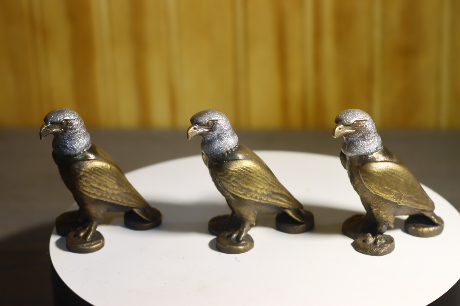 Solid Bronze American Bald Eagle Statue 2.25&Prime; Inches Tall