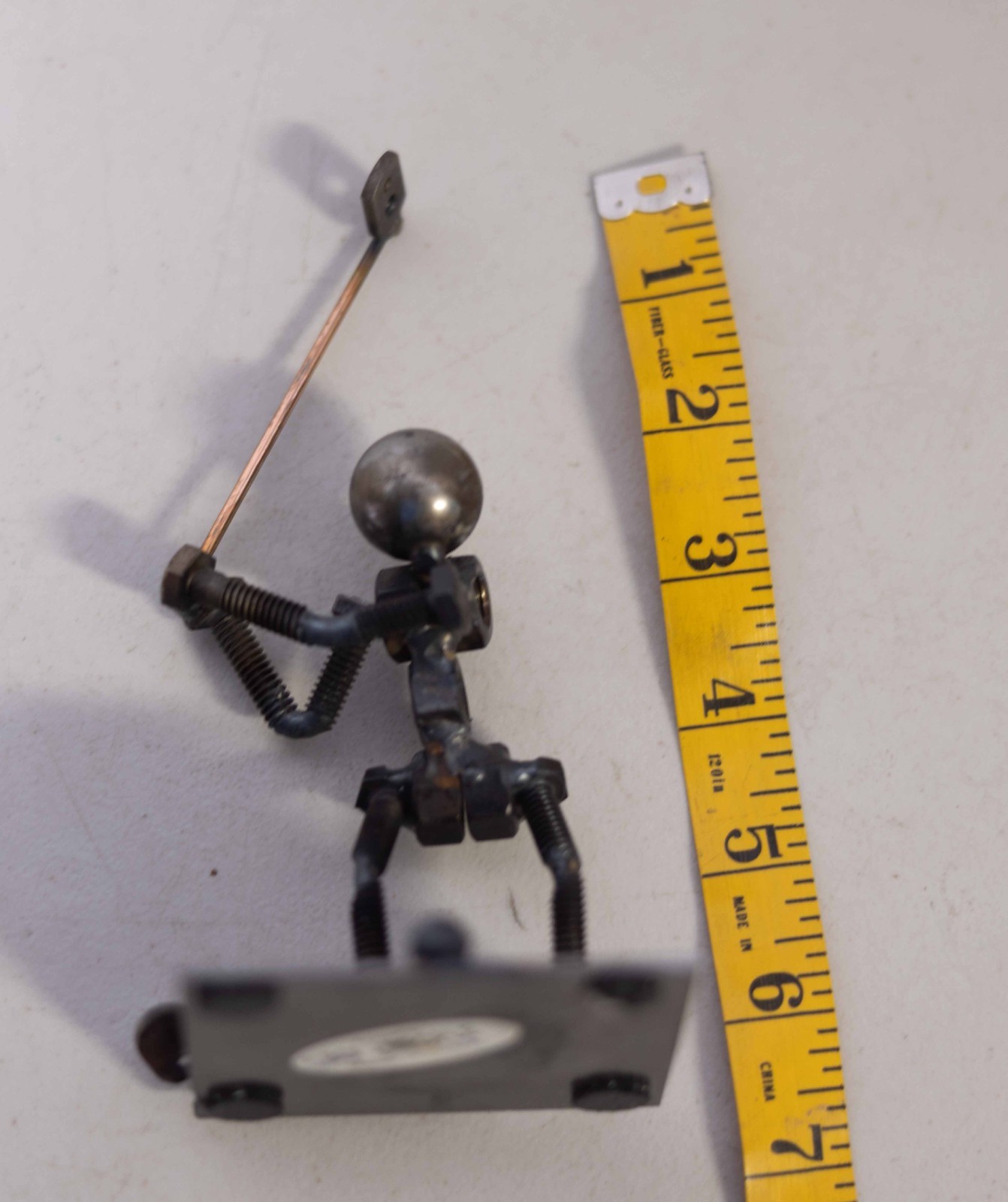 Steve Appel’s Bolt People Metal Art Sculpture Golf Player Signed