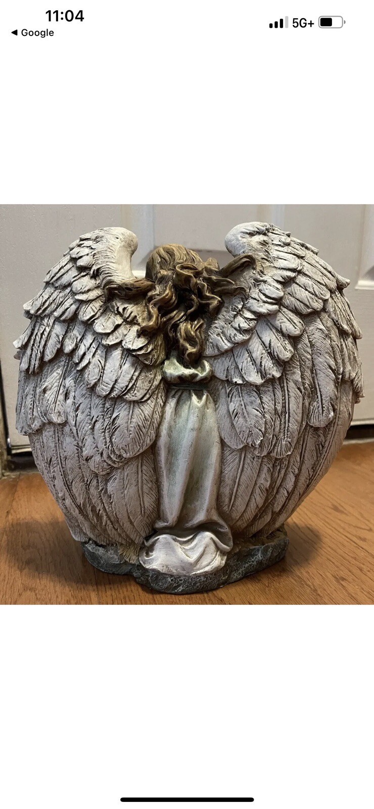 Napco Guardian Angel with Holy Family Christmas Decoration 11×11