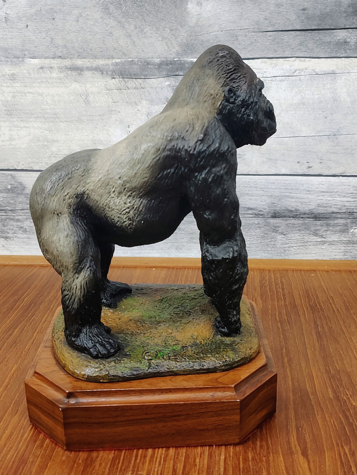 Vintage Francis W Eustis Signed Resin Gorilla Animal Sculpture Statue #13 of 200