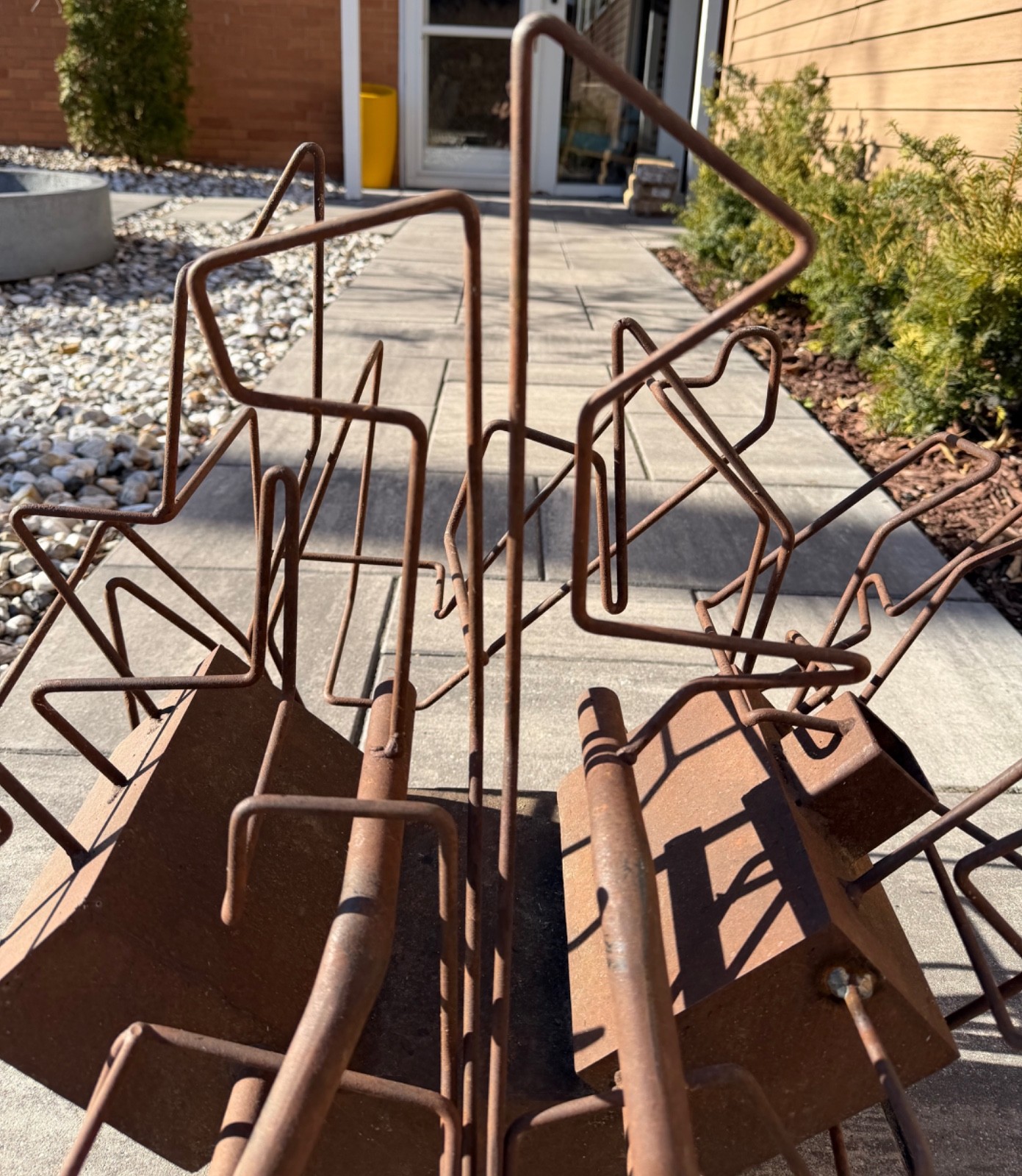 Handmade Vintage Steel Metal Sculpture Modern Abstract Unique Unusual Art 1970s