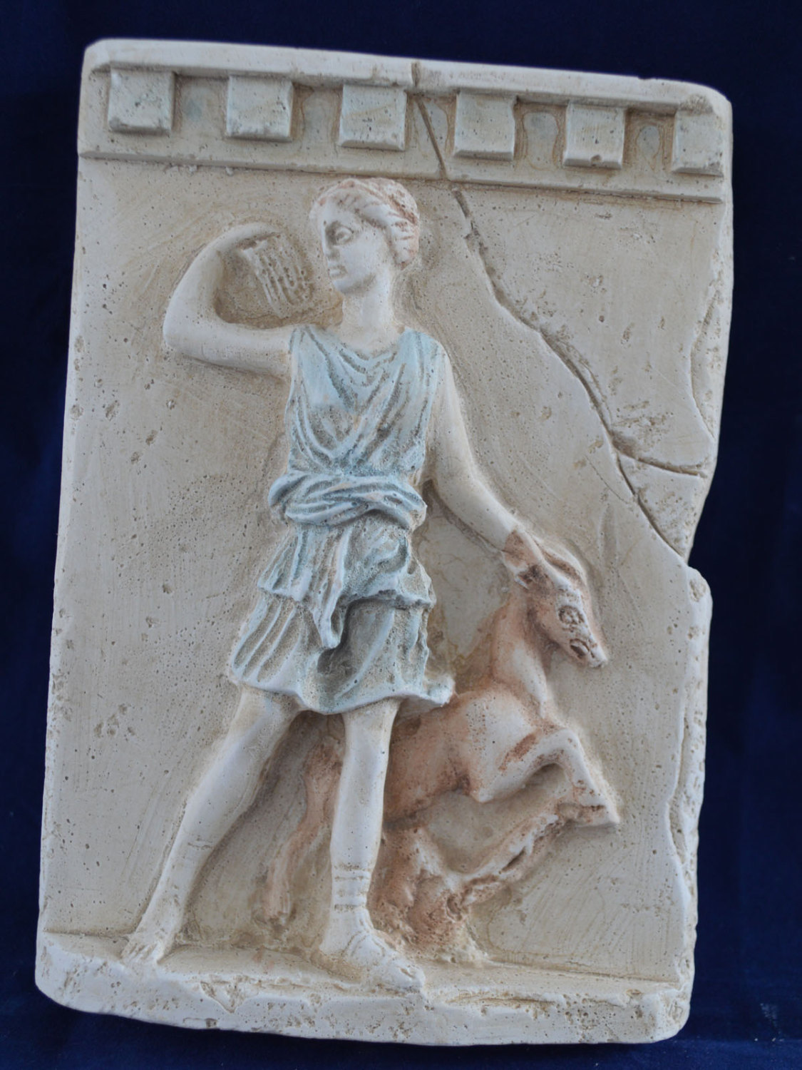 Artemis ancient Greek Goddess Mistress of Animals Sculpture Relief artifact