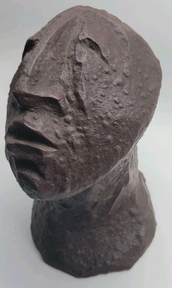 Abstract Cubism Sculpture Statue 1960s Art Vintage Mid Century Head Not Picasso
