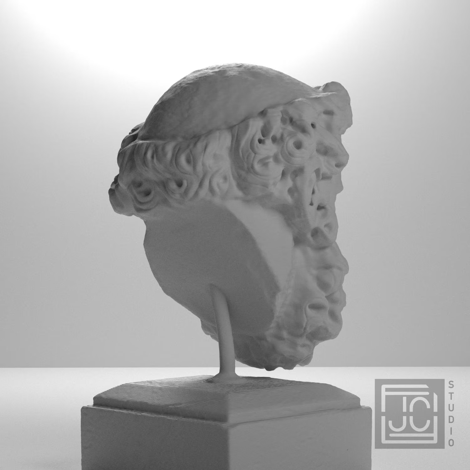 Head of a Bearded Man Collectible Bust Statue – 5, 9, 12 Inch