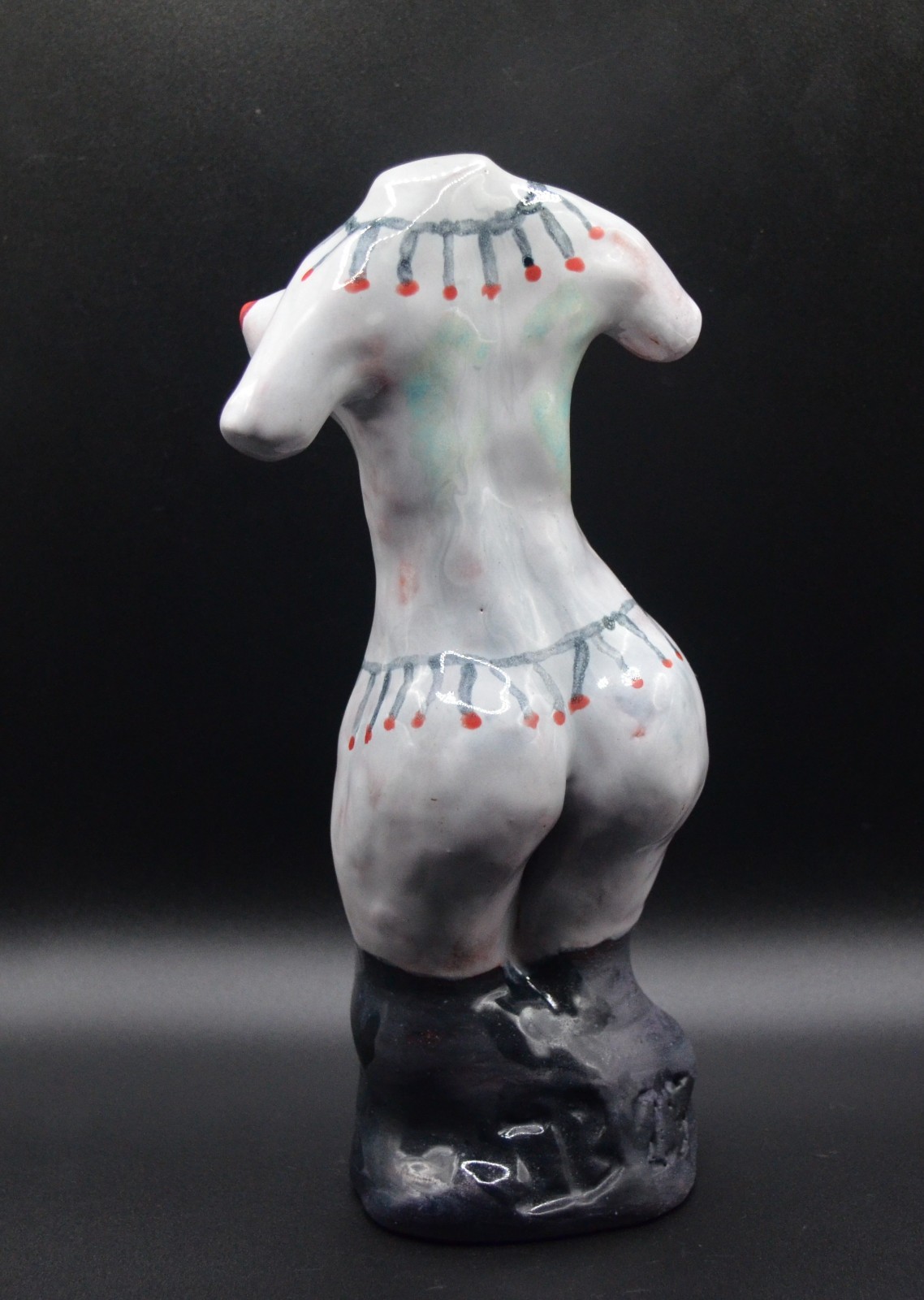 « Sumerian Goddess » – Expensive Sensual Clay Sculpture. Hand made & glazed.