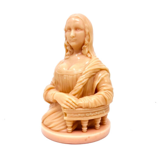 Mona Lisa bust Large figurine solid 3D Resin Print 2.25 pounds it measure 5 inch