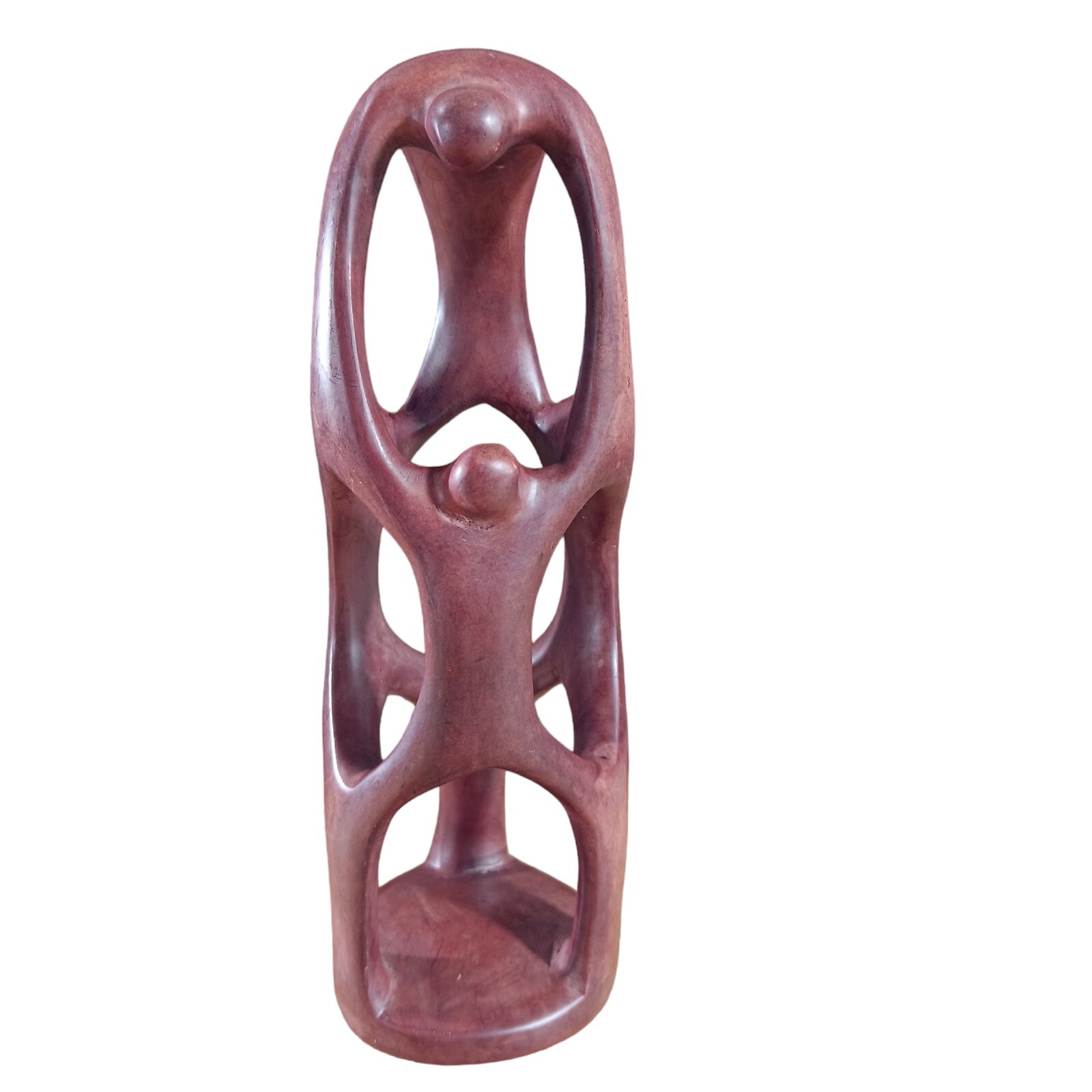 Soapstone Hand Carved Family Tree People Friends Support Figure Endearing Love