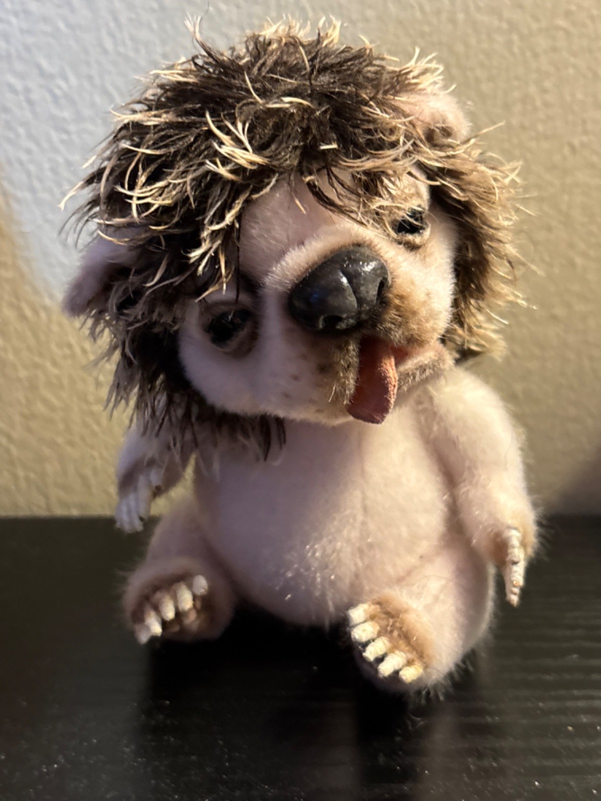 OOAK Artist Made 6in Plush And Polymer Clay Hedgehog By Artist Irina Fedi