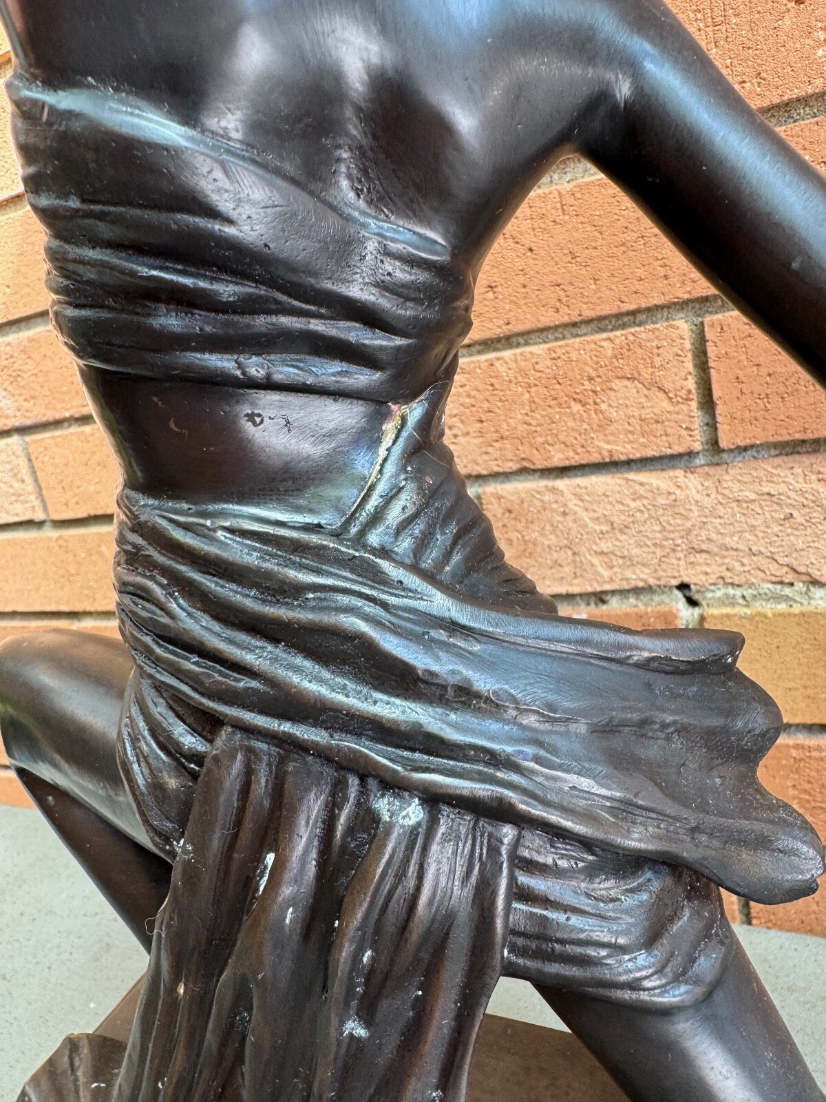 Vintage Moreau Bronze Deco Woman Dancer Sculpture Modern Art