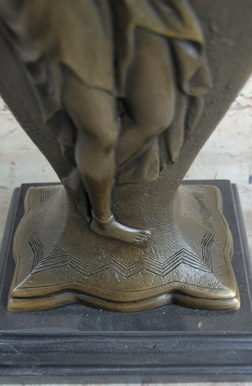 L@@K Stunning Vintage Bronze Art Nouveau/Deco Whimsical Lady Vase Sculpture Sale